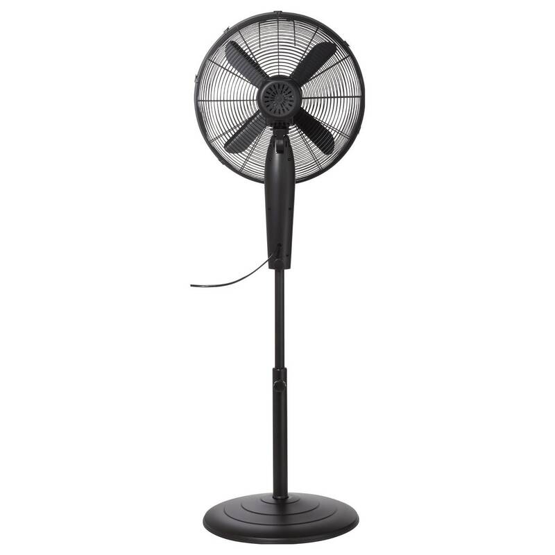 Sygonix Standventilator Ventilator höhenverstellbar mit Fernbedienung schwarz - 4064161489438