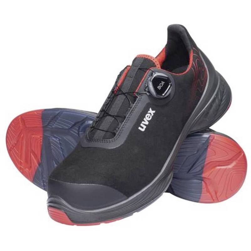 Uvex Sicherheitshalbschuhe S3 SRC uvex 1 G2 BOA Fit System Größe 49 schwarz rot - 4031101831121