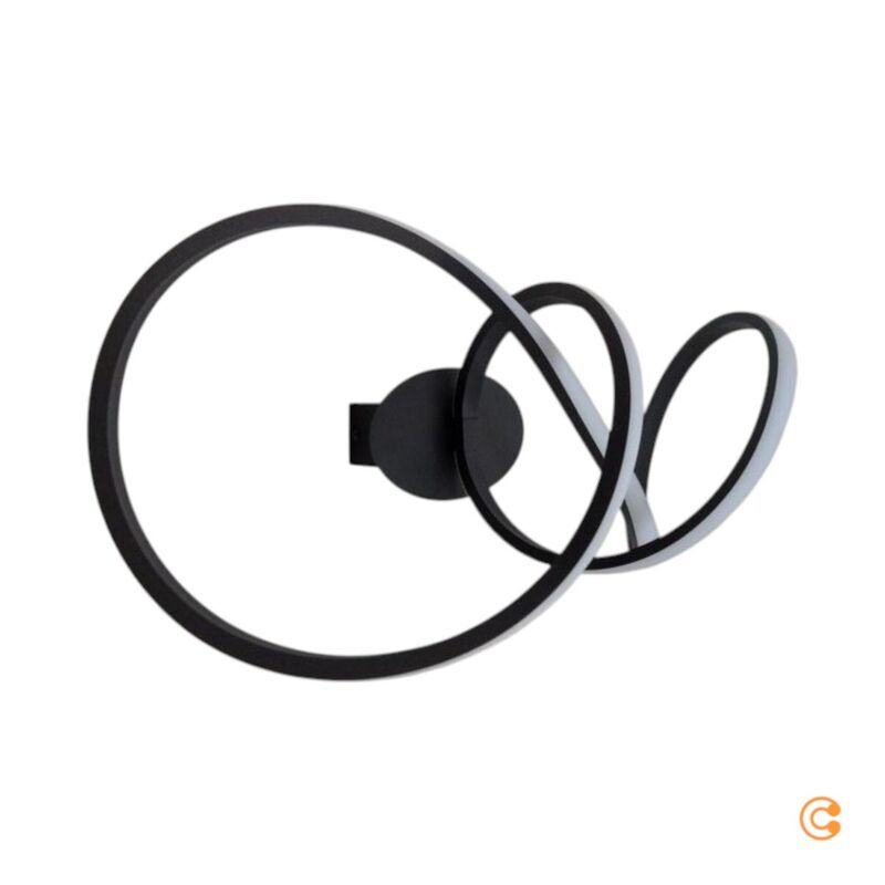 JUST LIGHT Deckenleuchte dimmbar Maria LED Lampe Leuchte schwarz 61x24,5cm - 4043689975777