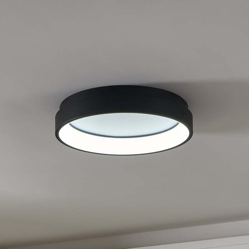EGLO connect Deckenleuchte Lampe Marghera-Z LED dimmbar schwarz 60cm Ø3200lm - 9008606222025