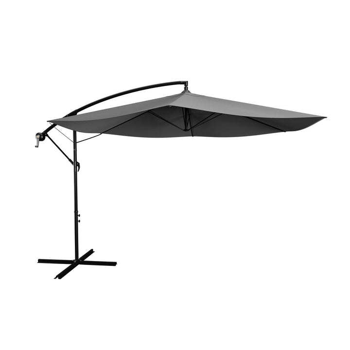 Ampelschirm Garten Brazil Sonnenschirm 3,5 m mit Kurbel und Standfuß Schirm - 4260565521402