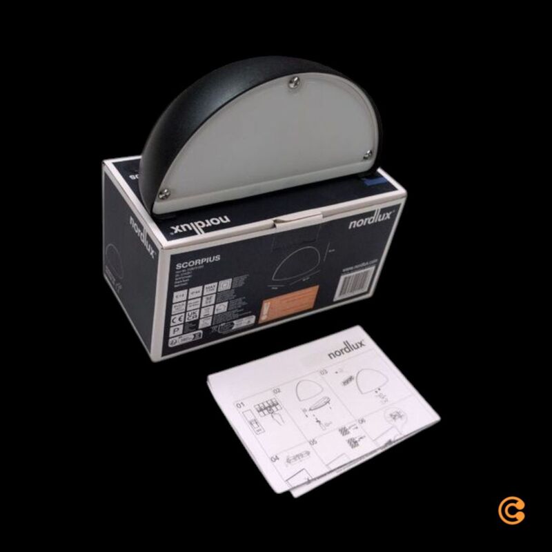 Nordlux Außenwandleuchte Scorpius aus Kunststoff schwarz Wandlampe Lampe E14 LED - 5704924015106