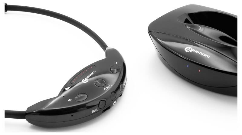 Geemarc CL7700 In Ear Kopfhörer Bluetooth HiFi mit Lautstärkeregelung schwarz - 3521350030105