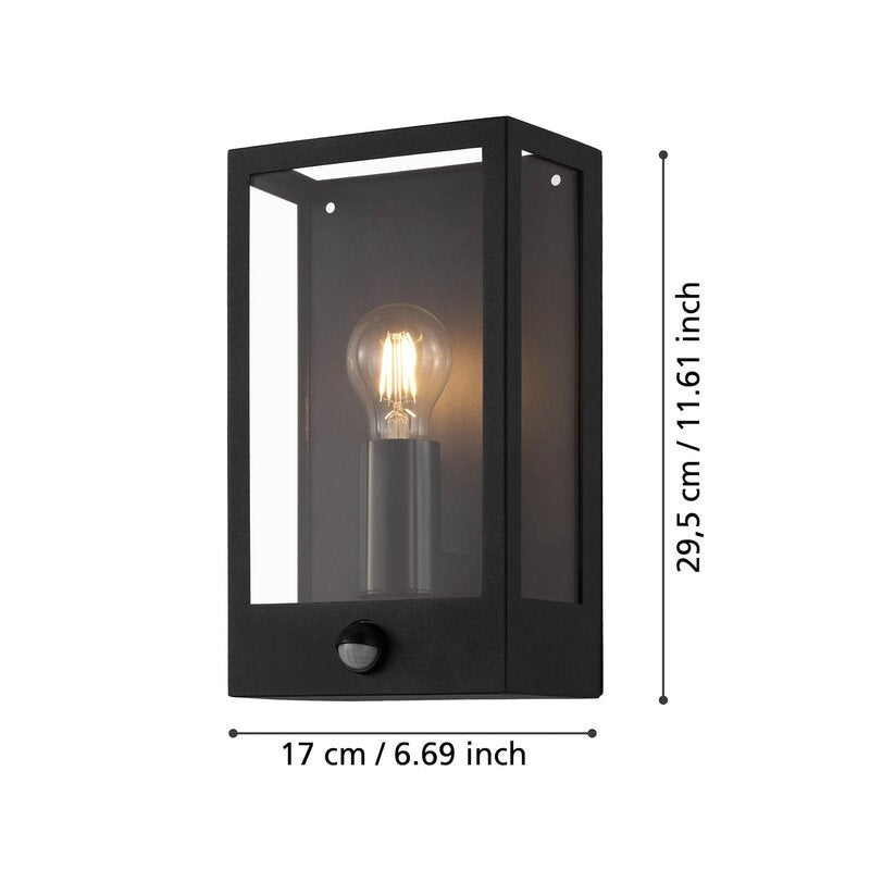 EGLO Außenwandleuchte Alamonte Wandleuchte Wandlampe Lampe Leuchte E27 Sensor - 9002759995874