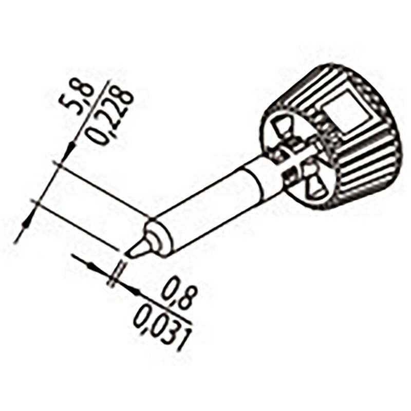 Ersa 0142CDLF08A/SB Lötspitze Lötkolben-Spitze Meißelform Spitzen-Größe 0.80 mm - 4003008149876