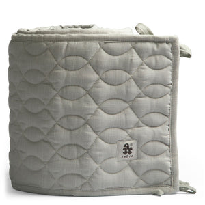 B-Ware Sebra Babybettchen Kuscheldecke Babydecke Baby-Decke warm gesteppt Elephant Grey