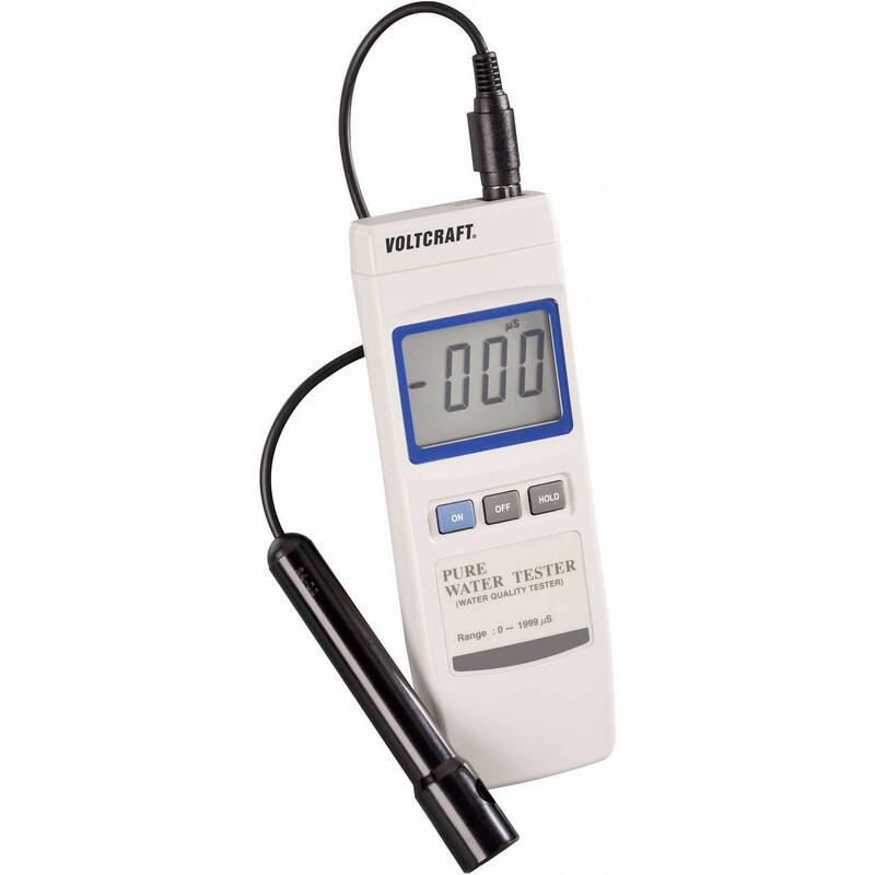 VOLTCRAFT WA-100ATC Leitfähigkeits-Messgerät 0-1999 µS digital mit Sonde - 4016138523249