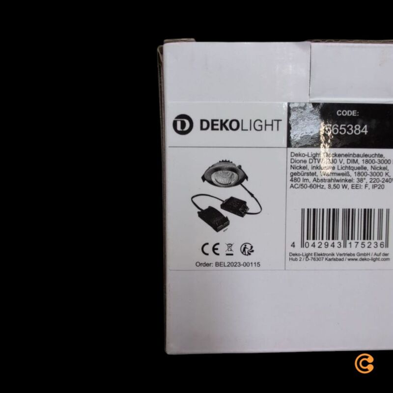 Deko Light LED Einbauspot Einbauleuchte Dione LED fest eingebaut Nickel - 4042943175236