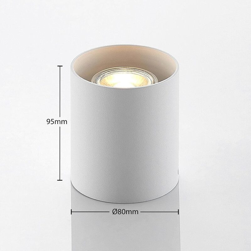 ELC Efey Deckenlampe Leuchte GU10 Deckenleuchte rund weiß Aluminium I15 STÜCK - 4251096579079