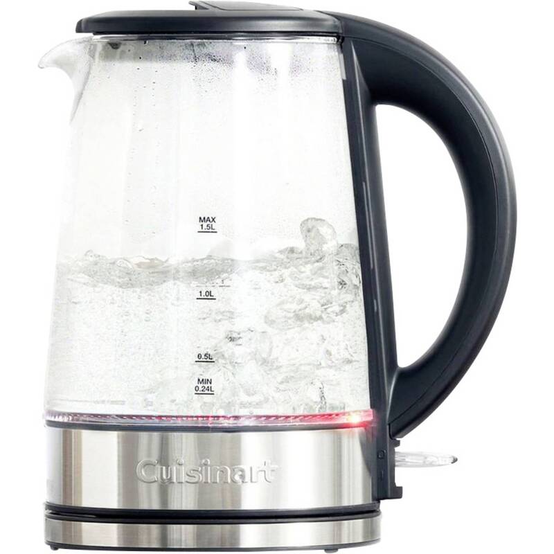 Cuisinart Wasserkocher Teekocher Glasklar 1,5l Kocher für heiße Getränke Küche - 3030050198027