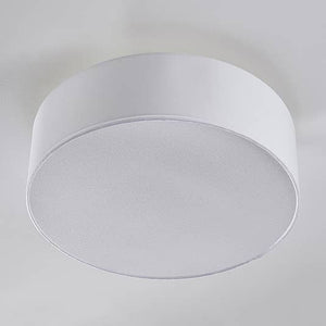 B-Ware Lindby Deckenlampe Sebatin 40 cm weiß rund Deckenlampe Lampe Leuchte Stoff E27