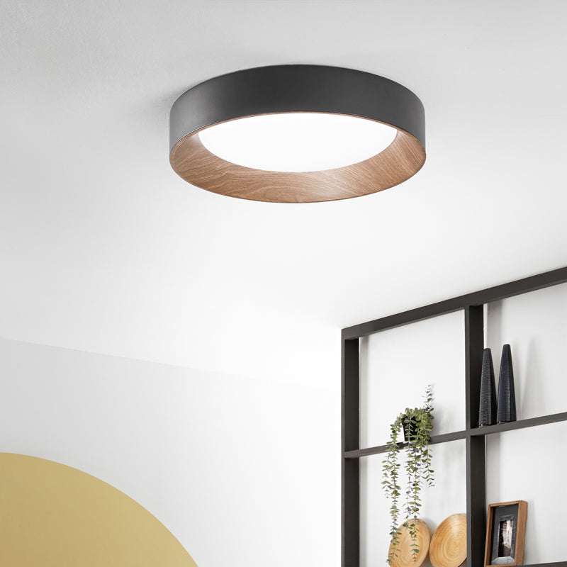 Luce Ambiente Design Deckenlampe Arka LED Lampe Leuchte CCT schwarz Ø50cm - 8031414916382