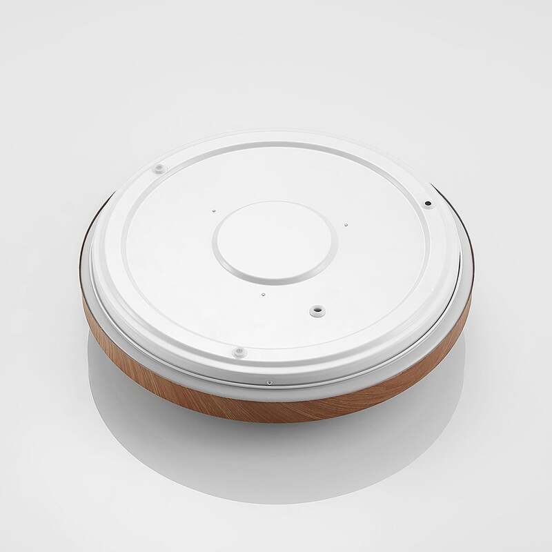 Lindby Deckenleuchte Vaako LED Lampe Leuchte warmweiß Ø 41 cm Holzoptik 10 cm - 4251911700527