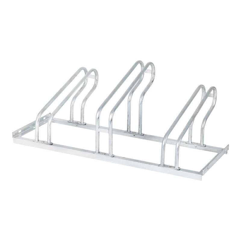 STIER Fahrradständer für 3 Räder verzinkt Stahl Bügelparker Ständer 1050 mm - 4251709616979