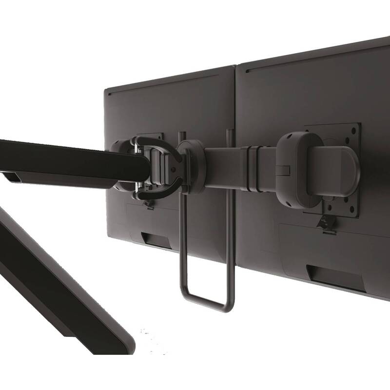 Bachmann Monitor Tischhalterung Dual Monitorarm Bildschirmhalterung schwarz VESA - 4057298105845