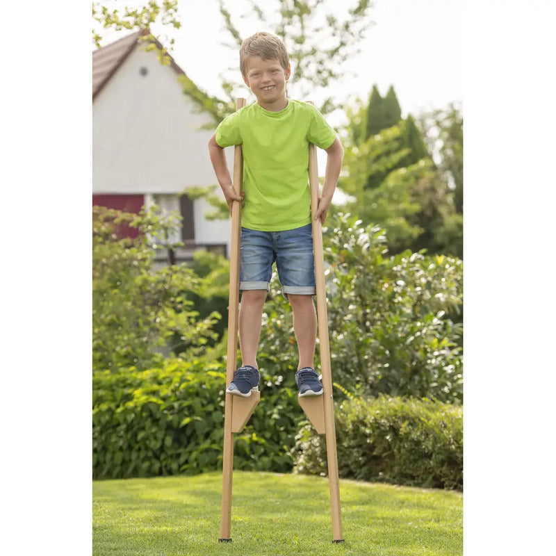 Outdoor Active Stelzen Laufstelzen Holz Kinder Verstellbar 150cm Spielgerät - 4018501079438