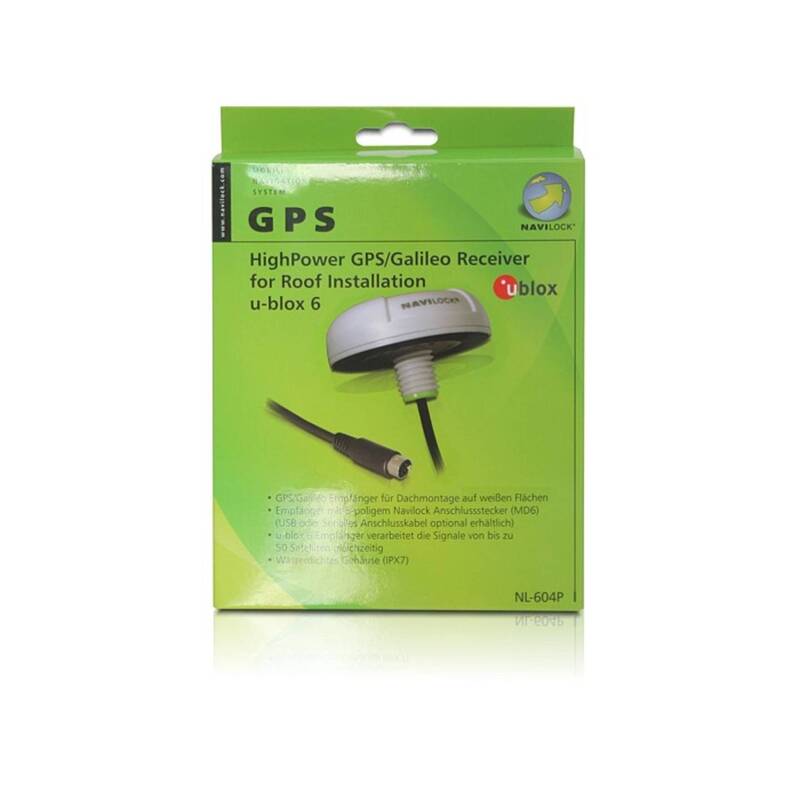Navilock NL-622MP GPS Empfänger Modul GPS Receiver Weiß 1 St - 4043619618439