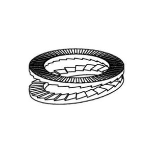 B-Ware Nord-Lock Scheiben Unterlegscheiben DNL 20 SP 214 x 39 x 34 flZn S Stahl