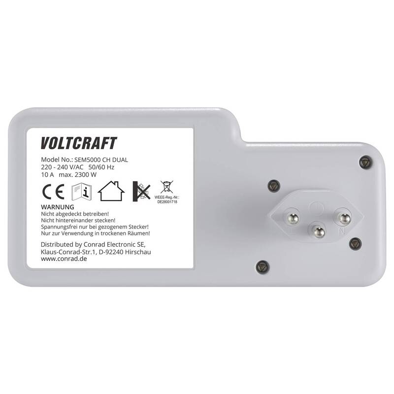 VOLTCRAFT Energiekosten-Messgerät Energiezähler Schweiz CH DUAL SIEHE TEXT/FOTO - 4064161337043