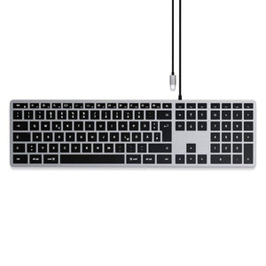 B-Ware Satechi Slim W3 Kabelgebunden Tastatur Deutsch QWERTZ Multimediatasten