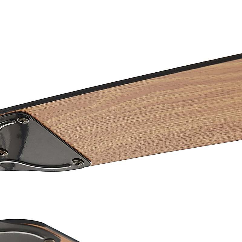 Lucande Deckenventilator Tedric LED Ventilator schwarz leise 133cm für Räume - 4251911744750