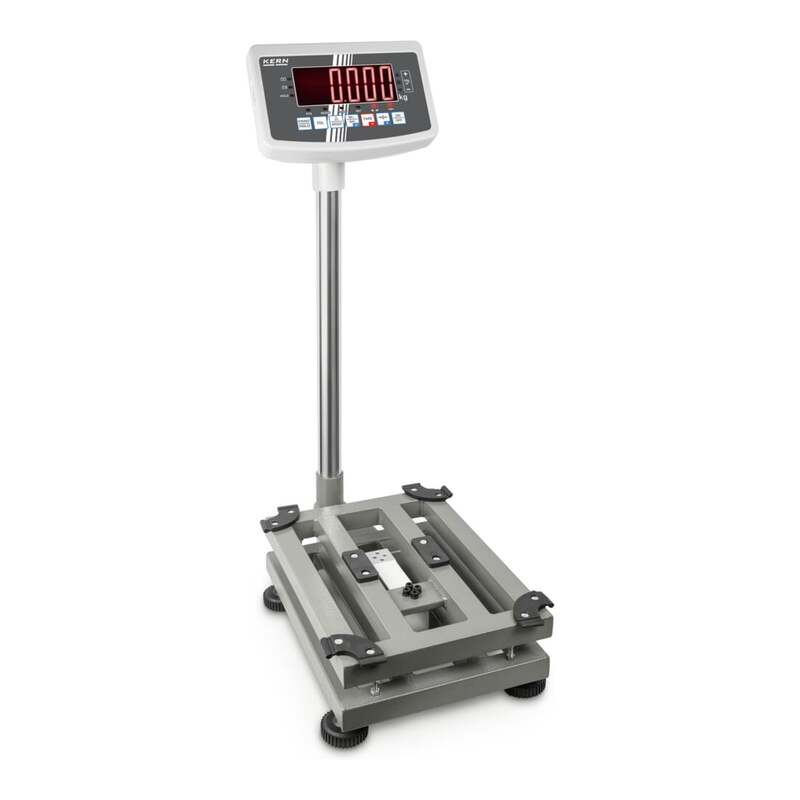 KERN Plattformwaage EFC 100K-3 Edelstahl Wägeplatte 150kg 10g Ablesbarkeit mobil - 4045761252622