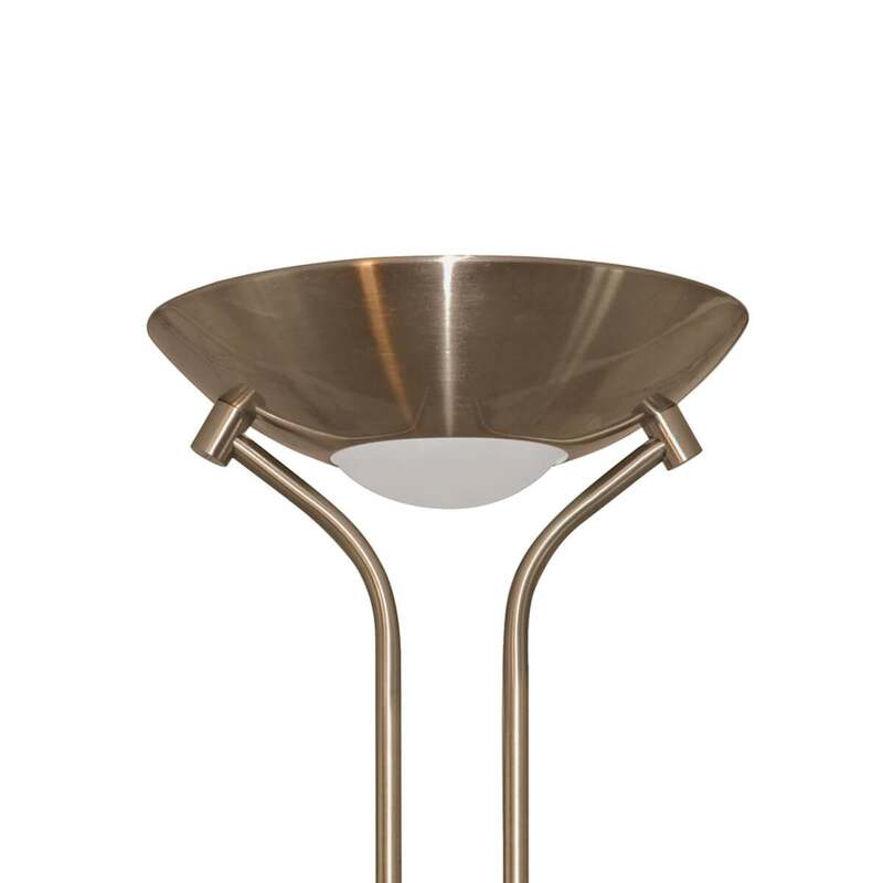Searchlight Stehleuchte dimmbar JERIK altmessing Lampe Leuchte 180cm 5,3kg - 5013874315496
