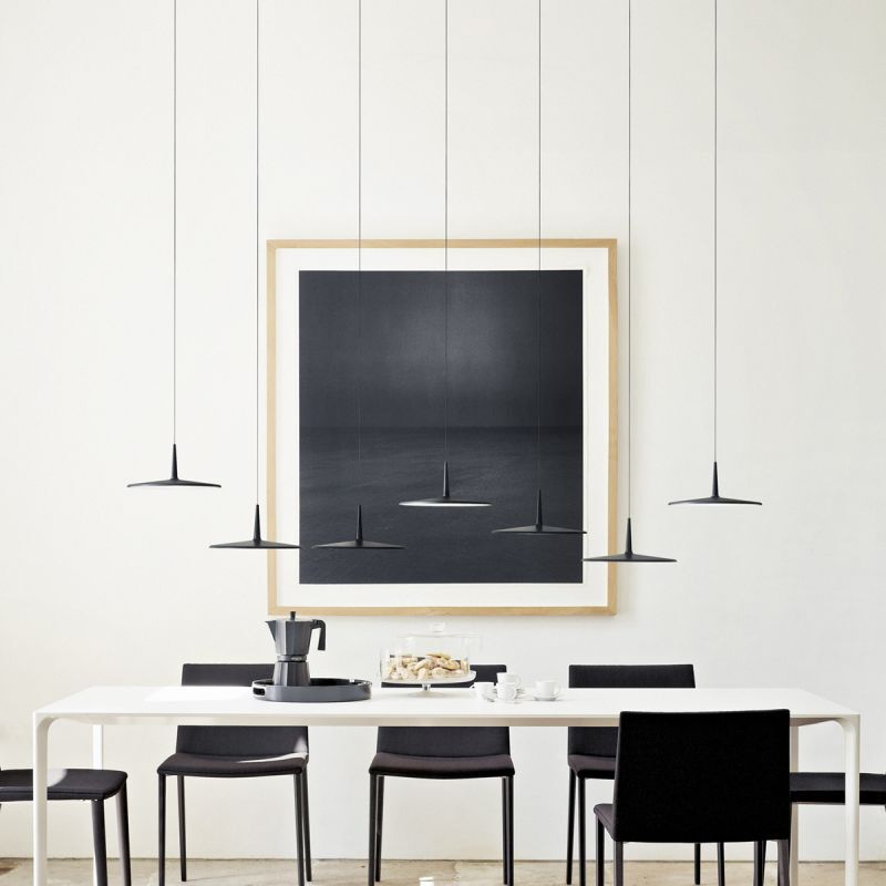 Vibia Pendelleuchte Hängelampe LED Esszimmer Schwarz 30cm Dimmbar Lampe Leuchte - 244588