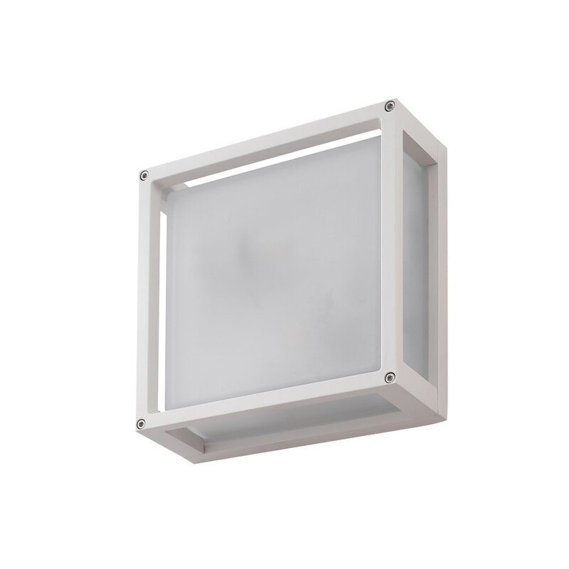 Lucande Außenwandlampe Lampe Sensor weiß Bewegungsmelder 25x25cm Außenleuchte - 4251911797282