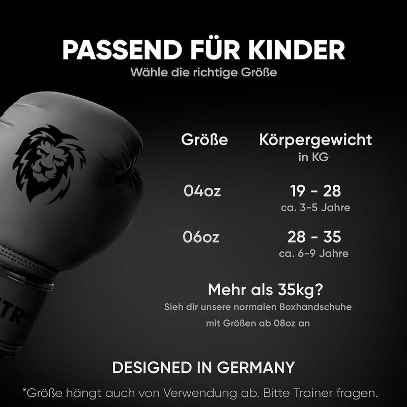 FIGHTR Kinder Boxhandschuhe 06 oz für Jungen und Mädchen | Boxen MMA Kickboxen - 4260723850627