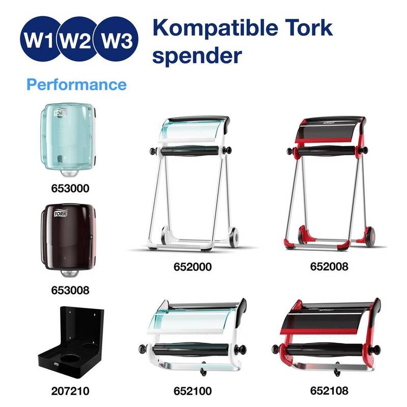 Tork Reinigungstücher Vliestücher Einweg Putz-/Wischtuch weiß 300 Blatt 1 Rolle - 7322540064827
