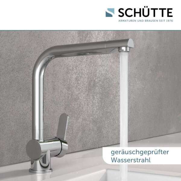 SCHÜTTE Spültischarmatur Rio chrom Küchenarmatur Mischbatterie 360° 298x57mm - 4008431798165