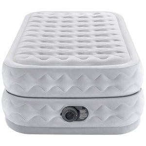 B-Ware Intex Luftbett Supreme Air-Flow 191x99x51cm Elektropumpe Weiß 136kg Tragkraft