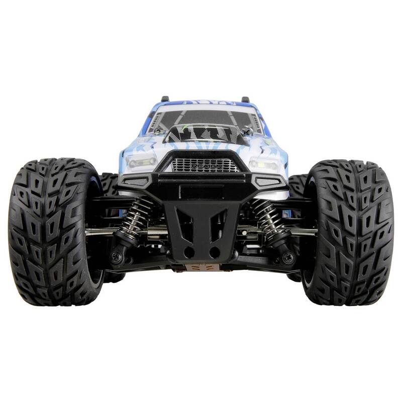 Amewi RC Einsteiger Modellauto MAX20 Monstertruck 1:20 Allradantrieb blau-pink - 4262500341106