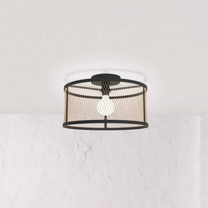 B-Ware Eglo Deckenlampe Dellow LED Leuchte dimmbar schwarz messing Ø45cm Stahl 27cm