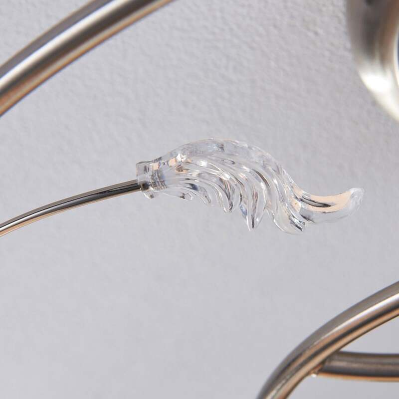 Lindby Deckenleuchte Svean LED Lampe 4-flammig dimmbar weiß nickel 42,5cm - 4251096517231