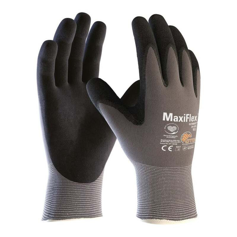 ATG MaxiFlex Ultimate Handschuhe Montagehandschuhe Größe 11 grau schwarz 12 Paar - 4792249874110