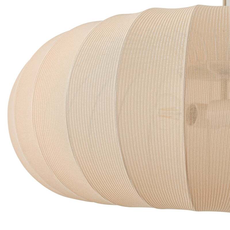 Lindby Hängeleuchte Pendelleuchte Helin Deckenlampe beige Textil 3 x E27 Ø 70 cm - 4255830905117