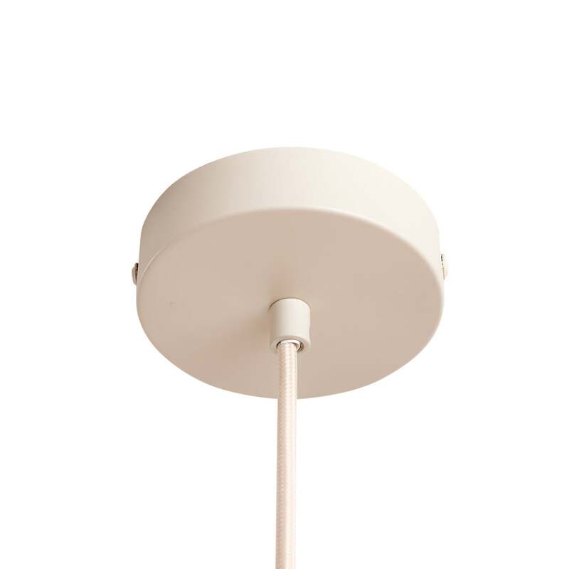Lindby Hängeleuchte Libbie 45 cm creme Textil dimmbar E27 15 W IP20 - 4255830903670