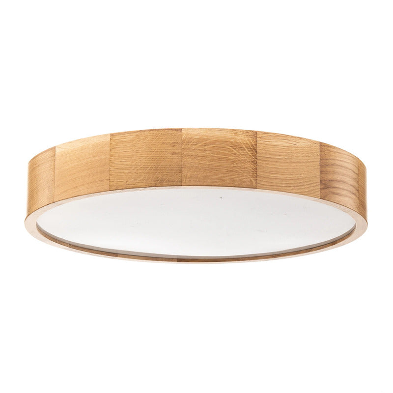Temar Lighting Deckenleuchte Lampe Cleo Sensor Eiche Holz Glas rund IP20 48cm - 5907627811987