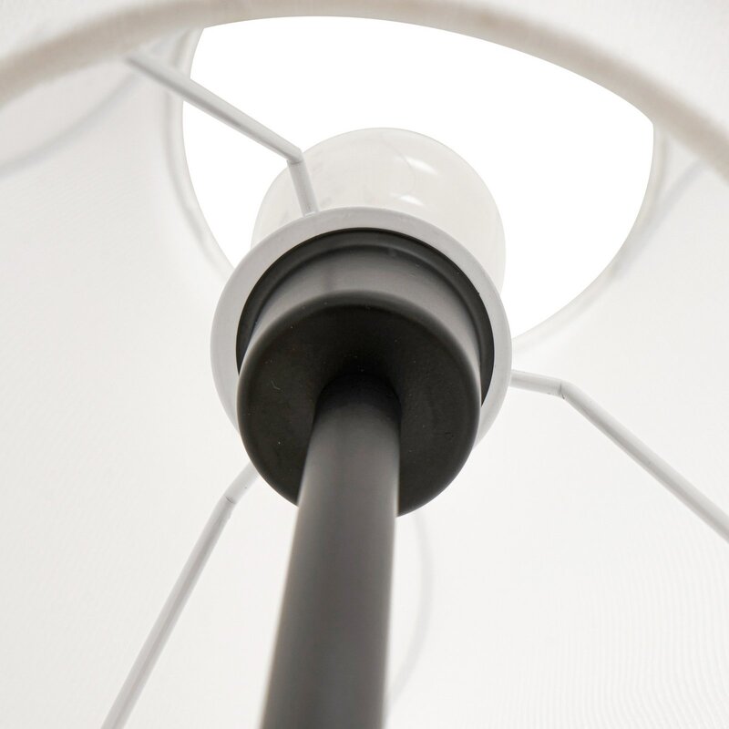 Lucande Stehleuchte Stehlampe Tovina Textil weiß Höhe 165 cm Wohnzimmerlampe - 4255830901133