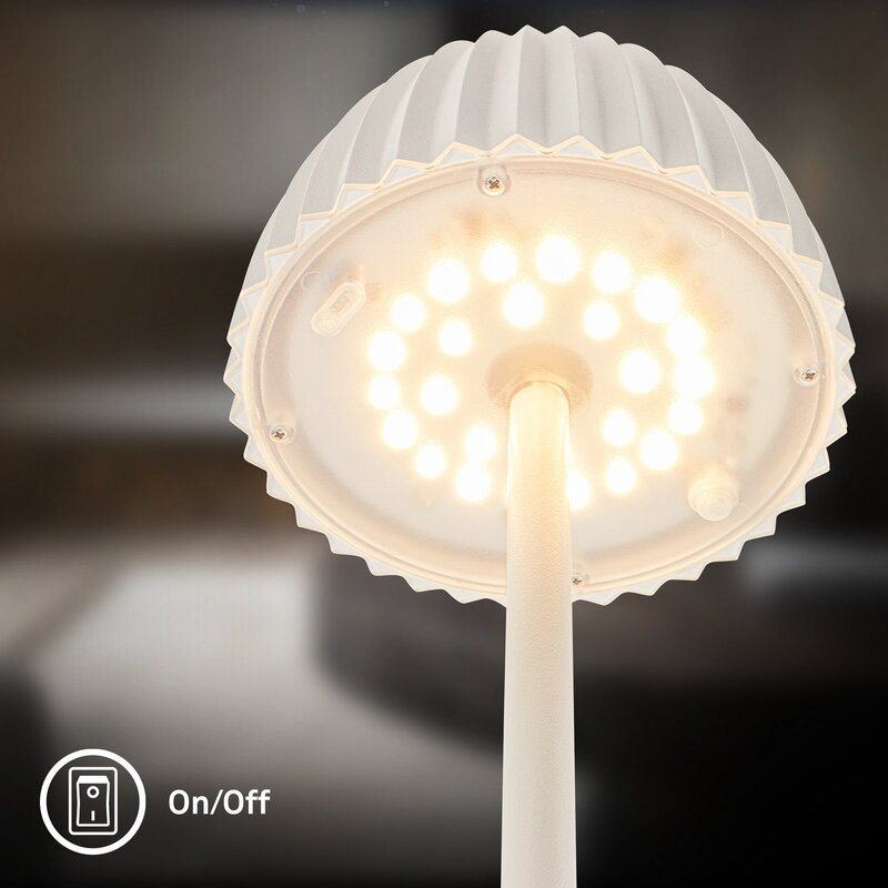 Briloner LED-Stehlampe Stehleuchte Loca Weiß Metall Kunststoff Touch H123cm - 4002707485704