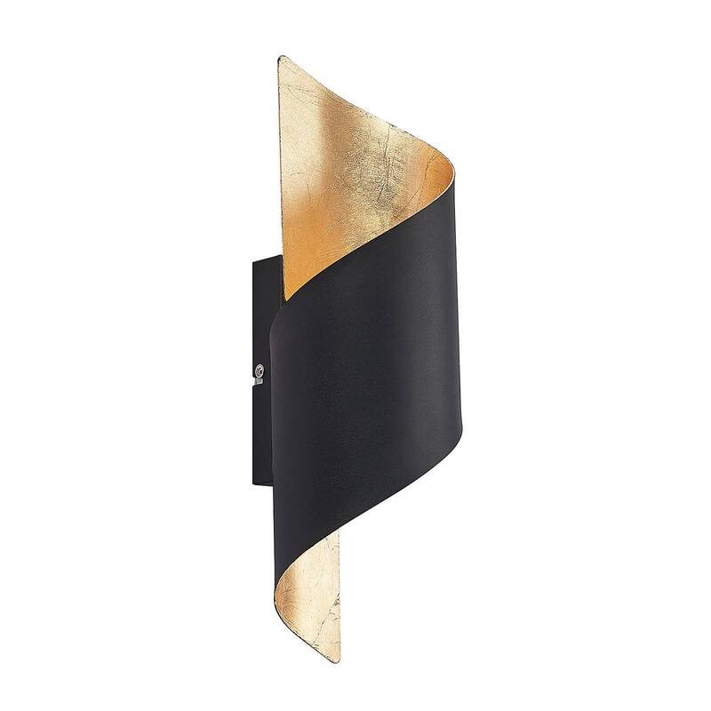 Lindby Chenotara Wandleuchte Wandlampe Wandlicht Lampe Leuchte E14 Schwarz G885 - 4251911712810