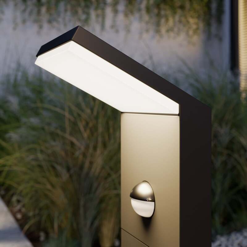 Lucande Grafitgraue LED-Wegeleuchte Außenleuchte Lampe Leuchte Nevio Gartenlampe - 6291106557091