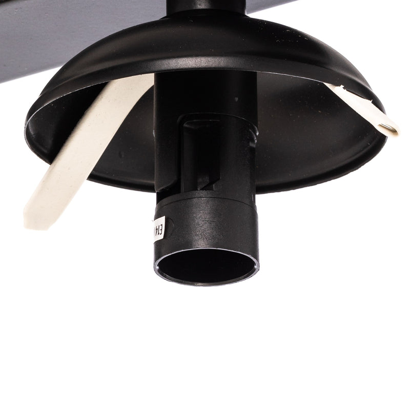 Deckenlampe Fatis 3-flammig LED Hängelampe dimmbar schwarz opalglas 60x12cm - 5902553230444