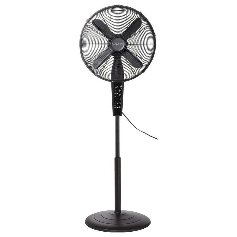 Sygonix Standventilator Ventilator höhenverstellbar mit Fernbedienung schwarz - 4064161489438