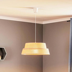 B-Ware GALAXY Hängeleuchte Pendelleuchte Leuchte Jute braun Lampenschirm Soft Nature