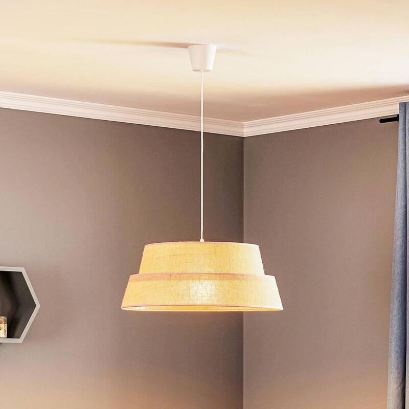 GALAXY Hängeleuchte Pendelleuchte Leuchte Jute braun Lampenschirm Soft Nature - 5902860189701