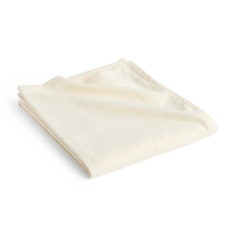 HAY Tagesdecke Überwurf Leinen Baumwolle OEKO TEX Creme 240x260 cm - 5710441363637
