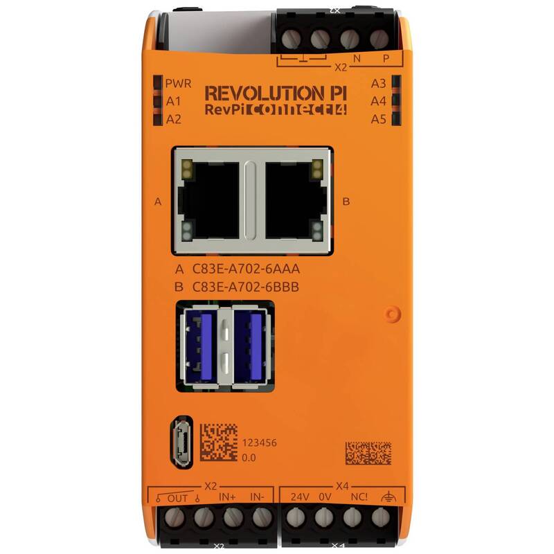 Revolution Pi RevPi Connect 4 PR100376 SPS-Erweiterungsmodul 2GB RAM 8GB eMMC - 4260498391905